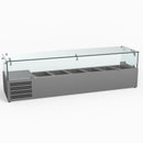 FED-X Flat Glass Salad Bench XVRX1500/380