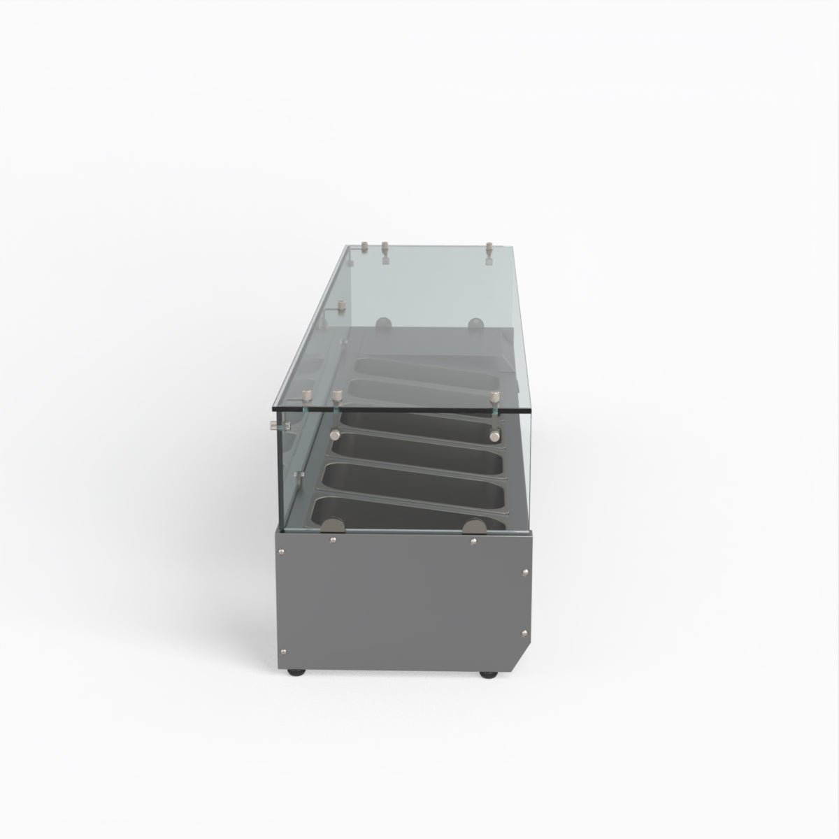 FED-X Flat Glass Salad Bench XVRX1500/380