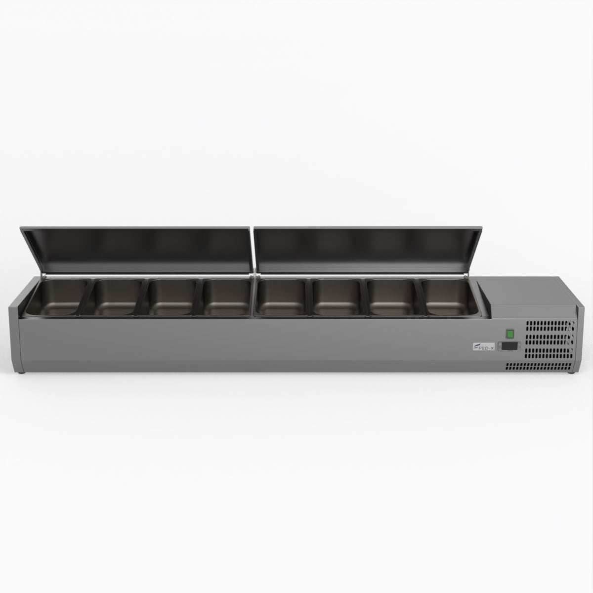 FED-X Salad Bench With Stainless Steel Lids XVRX1800/380S