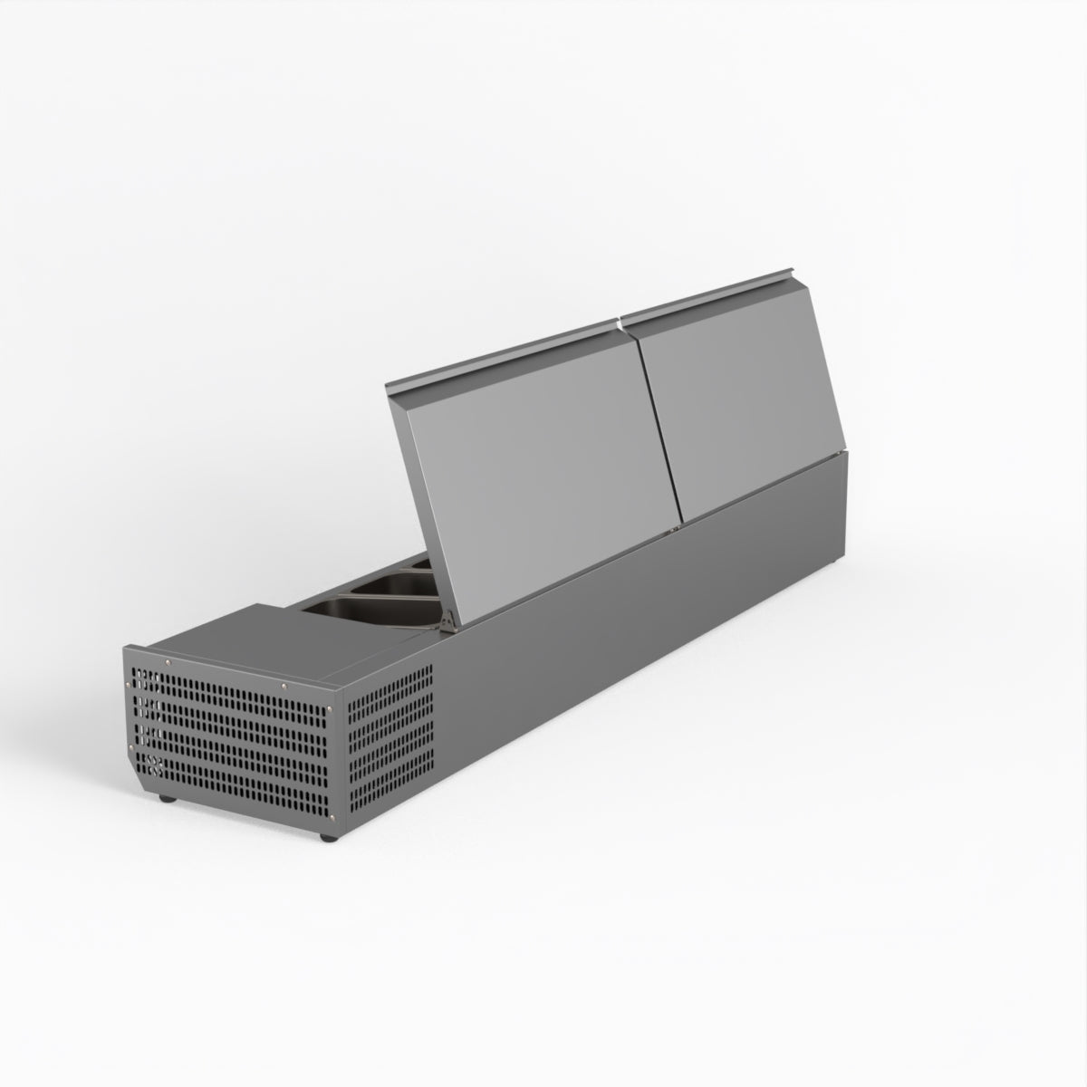 FED-X Salad Bench With Stainless Steel Lids XVRX1800/380S