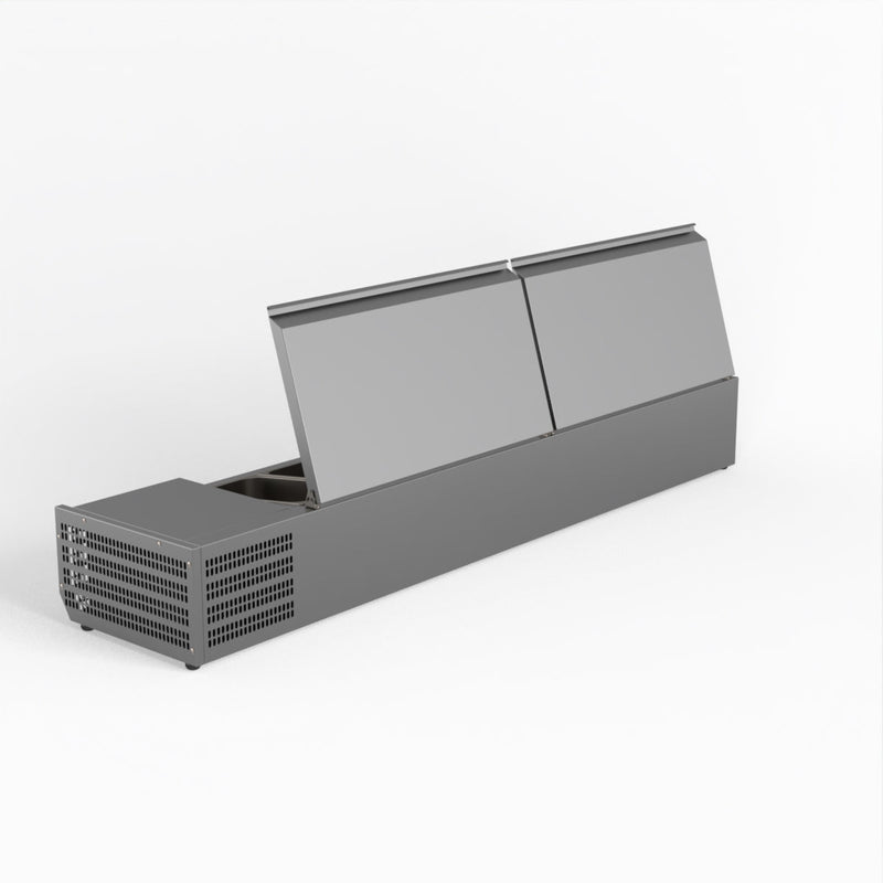 FED-X Salad Bench With Stainless Steel Lids XVRX1800/380S