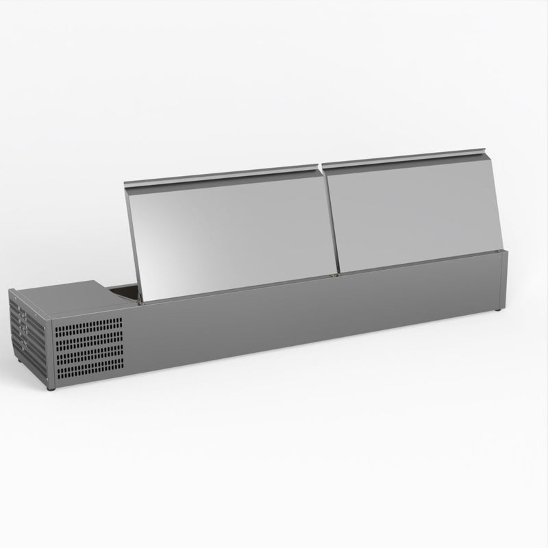 FED-X Salad Bench With Stainless Steel Lids XVRX1800/380S