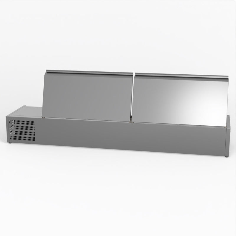 FED-X Salad Bench With Stainless Steel Lids XVRX1800/380S