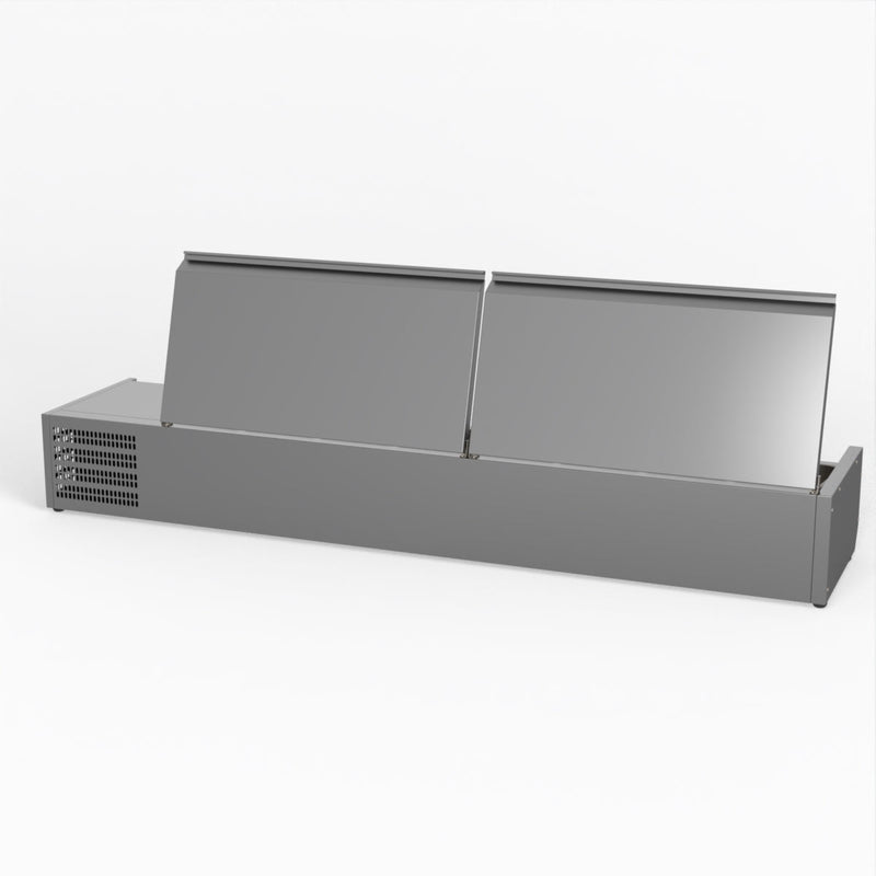 FED-X Salad Bench With Stainless Steel Lids XVRX1800/380S