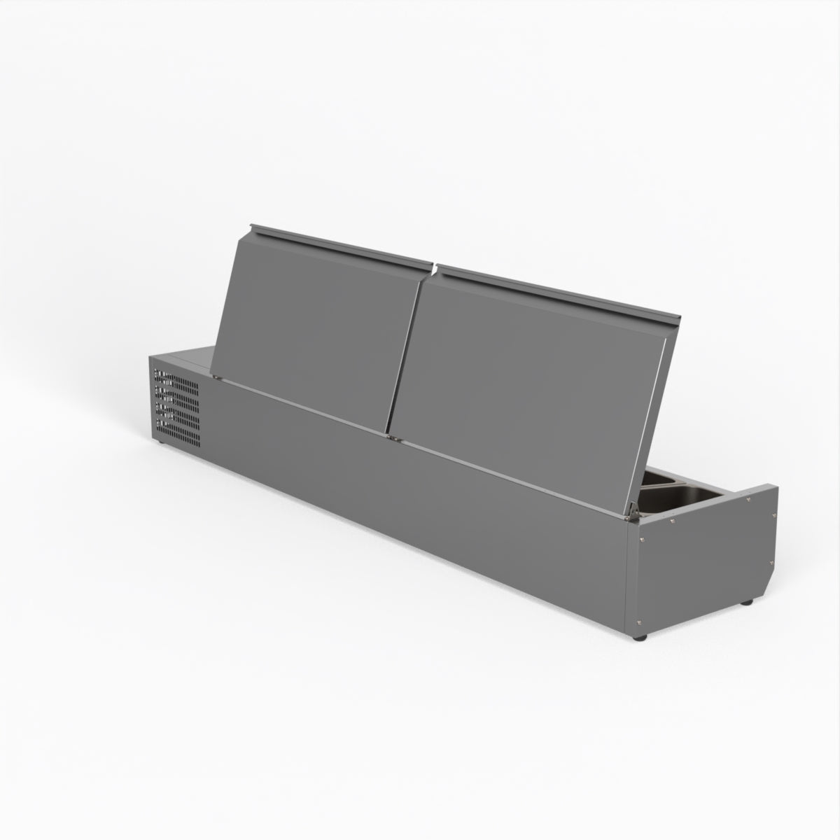 FED-X Salad Bench With Stainless Steel Lids XVRX1800/380S