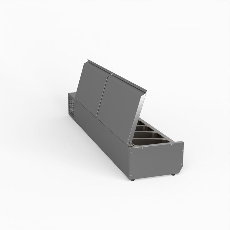 FED-X Salad Bench With Stainless Steel Lids XVRX1800/380S