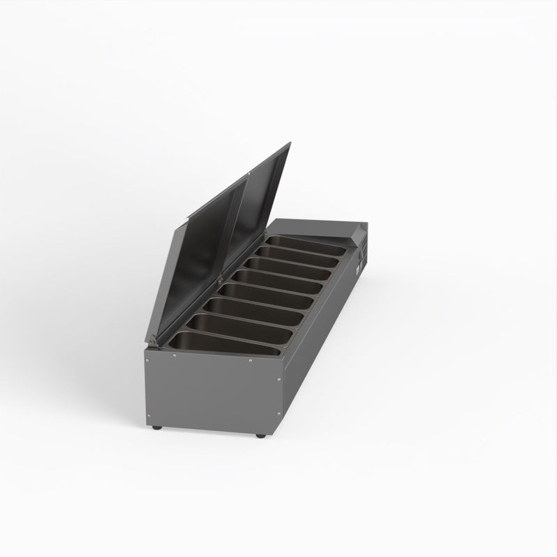 FED-X Salad Bench With Stainless Steel Lids XVRX1800/380S