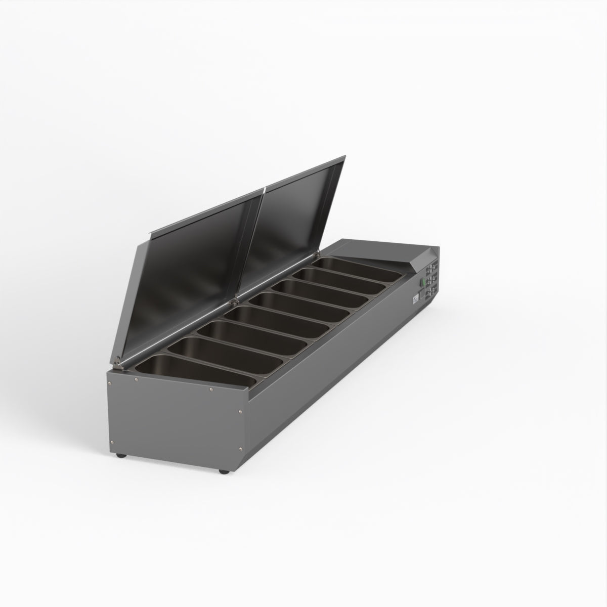 FED-X Salad Bench With Stainless Steel Lids XVRX1800/380S