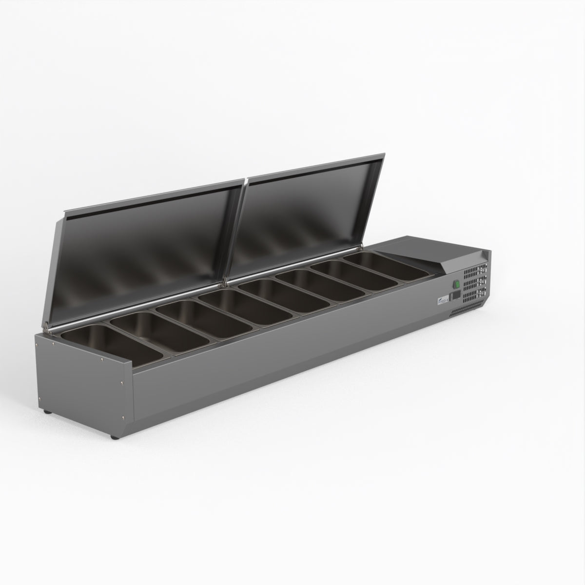 FED-X Salad Bench With Stainless Steel Lids XVRX1800/380S