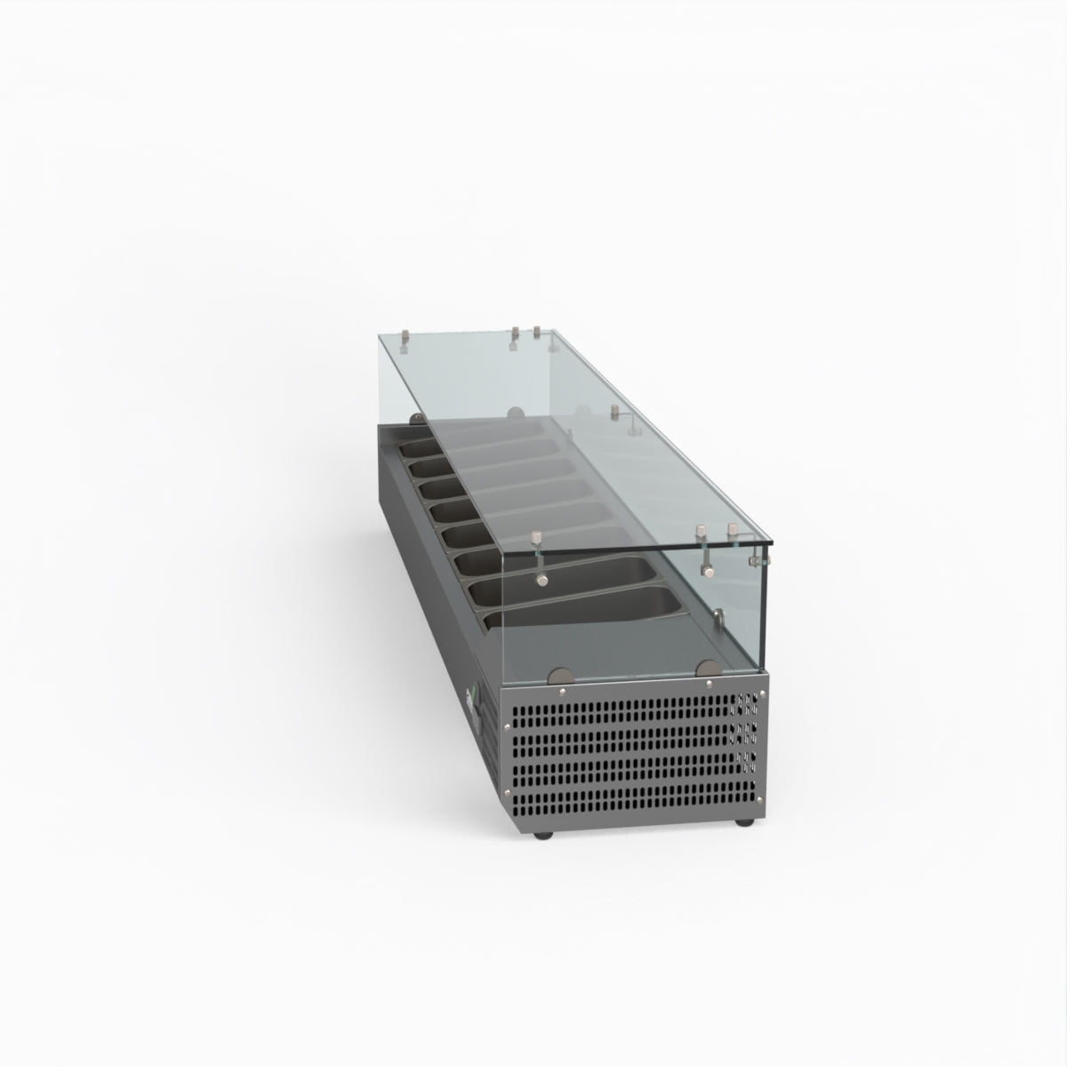 FED-X Flat Glass Salad Bench XVRX1800/380