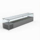 FED-X Flat Glass Salad Bench XVRX1800/380