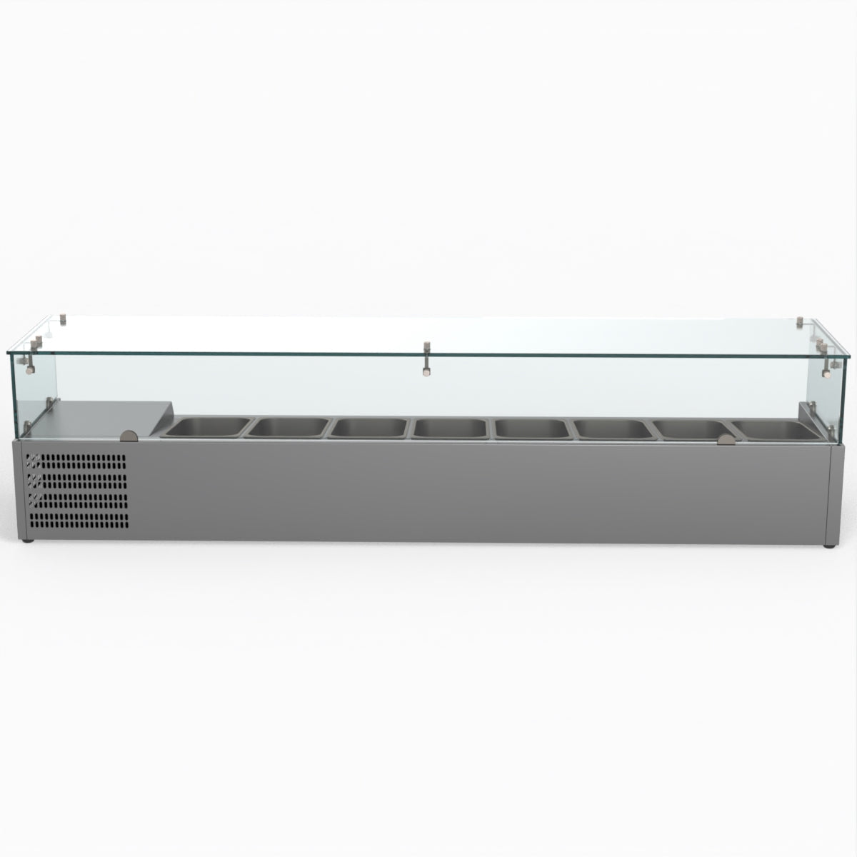 FED-X Flat Glass Salad Bench XVRX1800/380