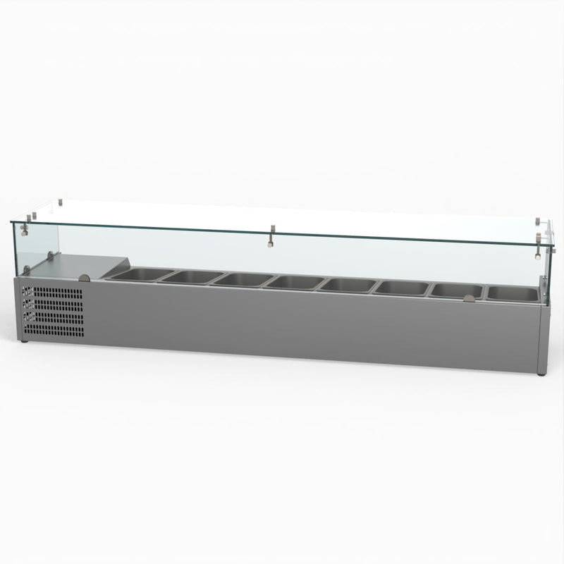 FED-X Flat Glass Salad Bench XVRX1800/380