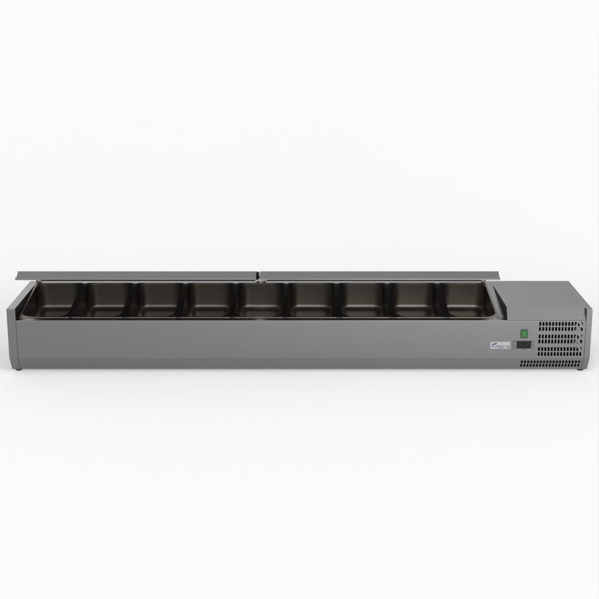 FED-X Salad Bench With Stainless Steel Lids XVRX2000/380S