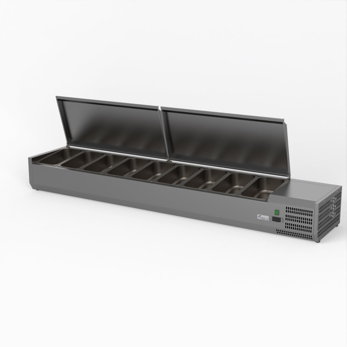 FED-X Salad Bench With Stainless Steel Lids XVRX2000/380S