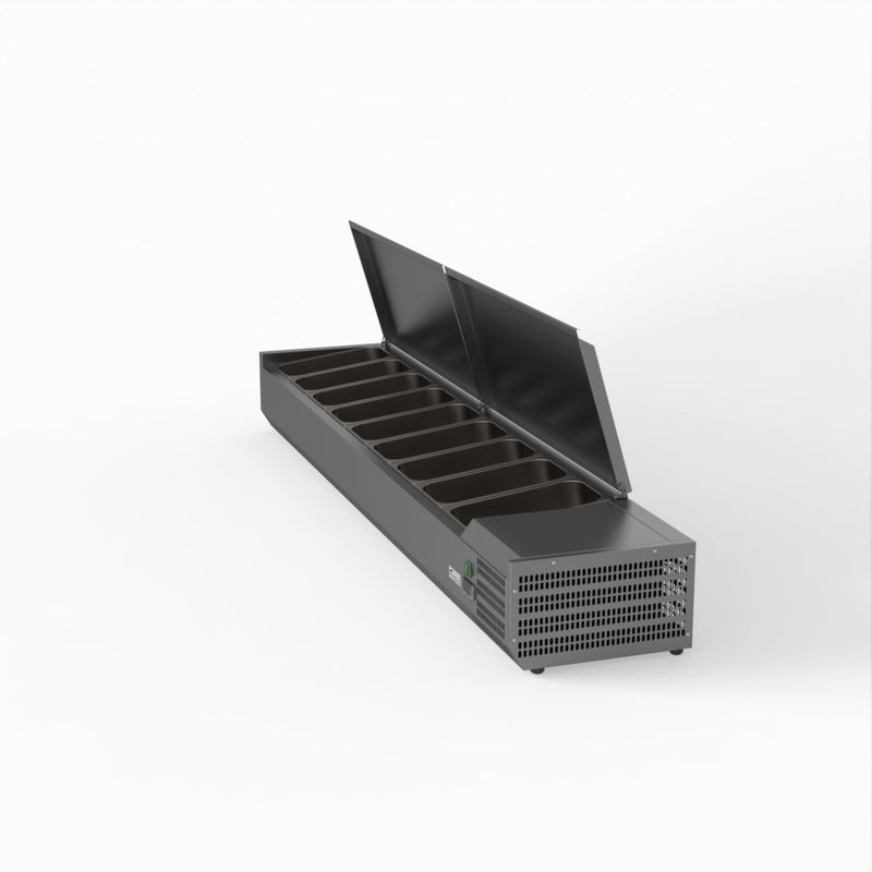 FED-X Salad Bench With Stainless Steel Lids XVRX2000/380S