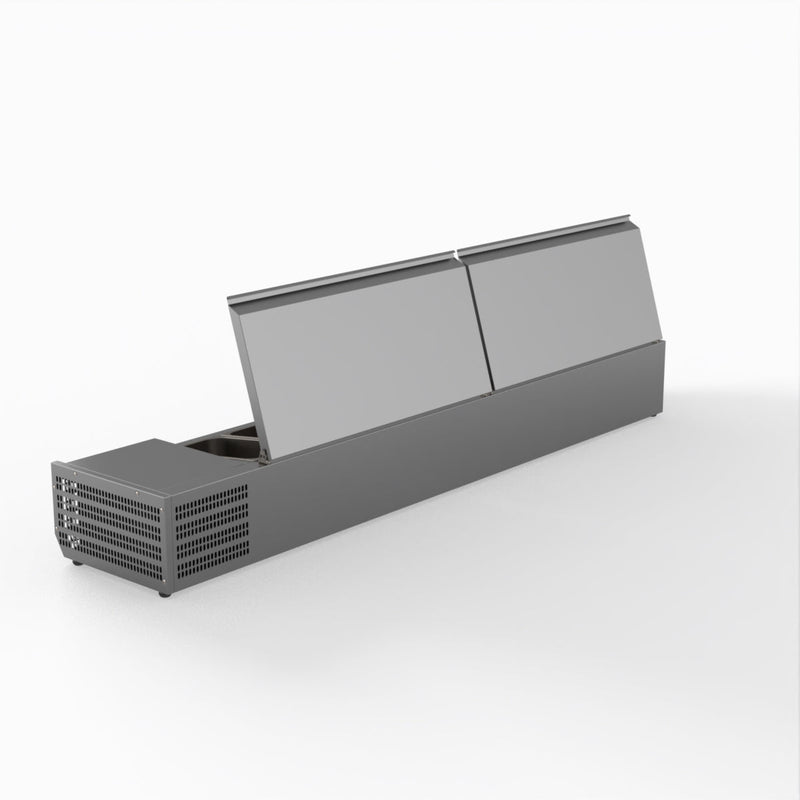 FED-X Salad Bench With Stainless Steel Lids XVRX2000/380S