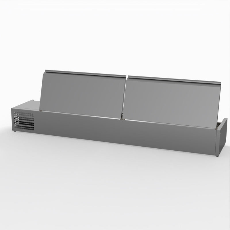 FED-X Salad Bench With Stainless Steel Lids XVRX2000/380S