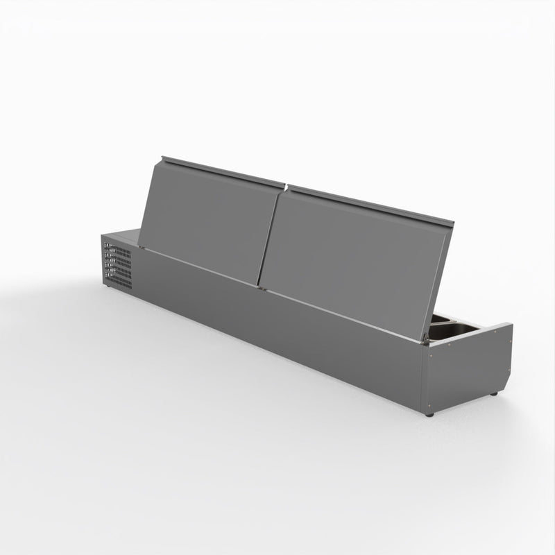 FED-X Salad Bench With Stainless Steel Lids XVRX2000/380S