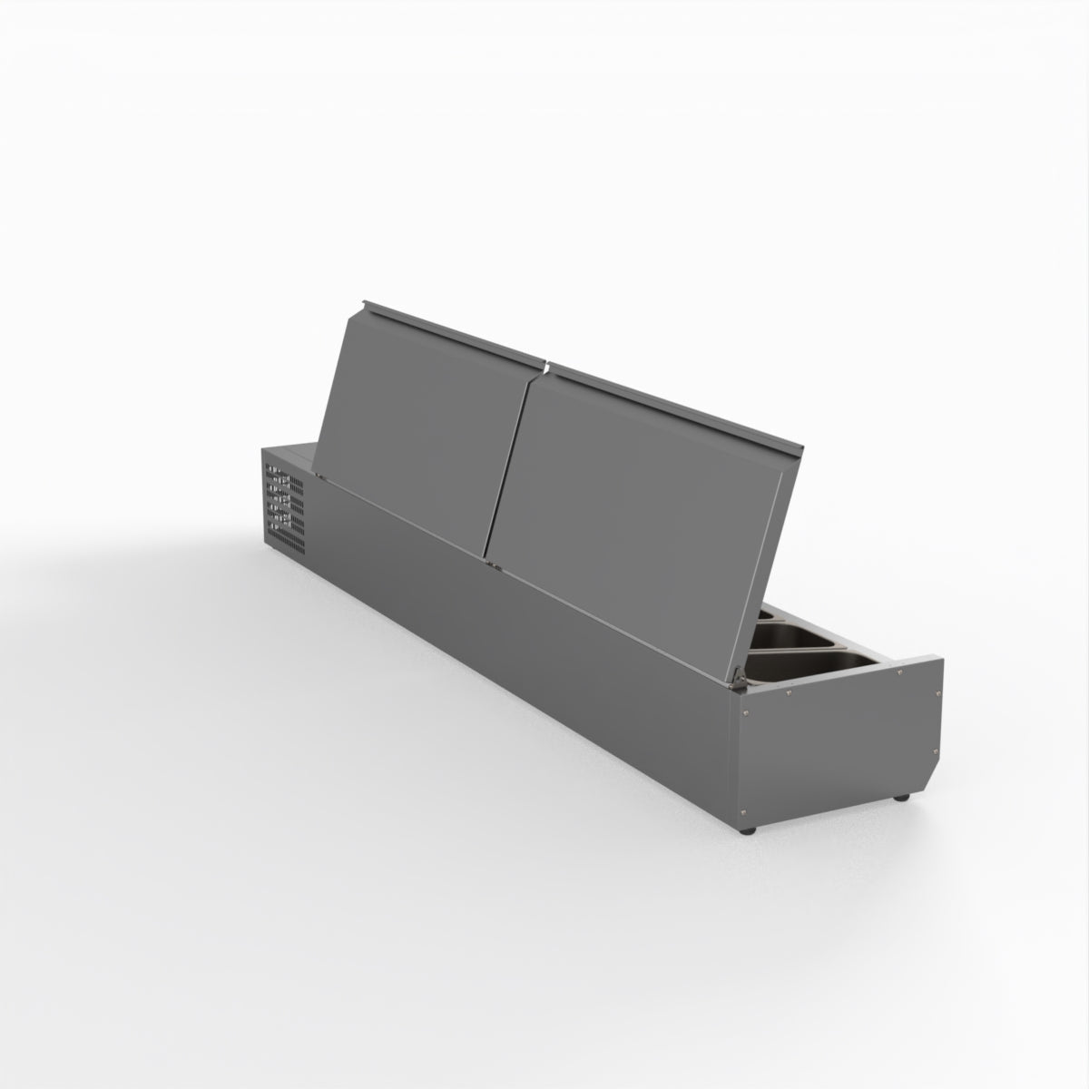 FED-X Salad Bench With Stainless Steel Lids XVRX2000/380S