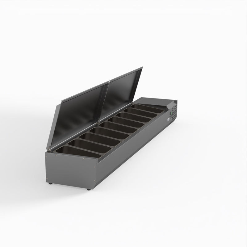 FED-X Salad Bench With Stainless Steel Lids XVRX2000/380S