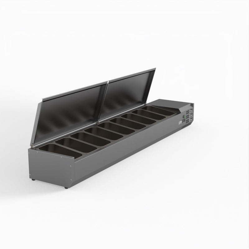 FED-X Salad Bench With Stainless Steel Lids XVRX2000/380S