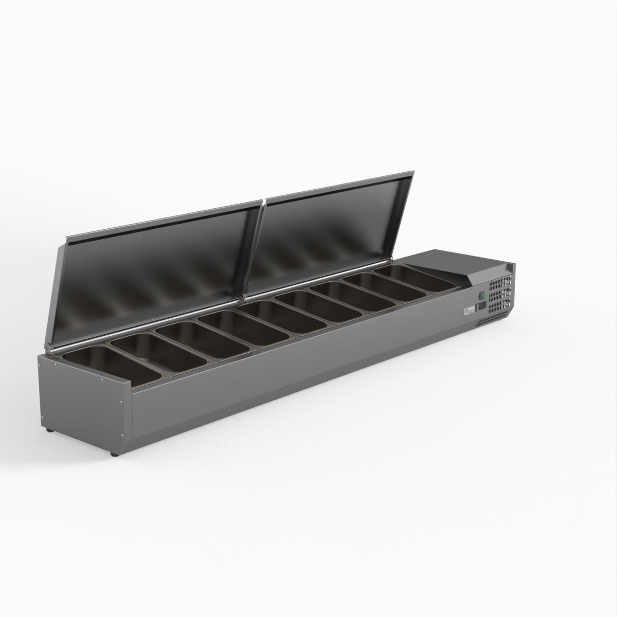 FED-X Salad Bench With Stainless Steel Lids XVRX2000/380S