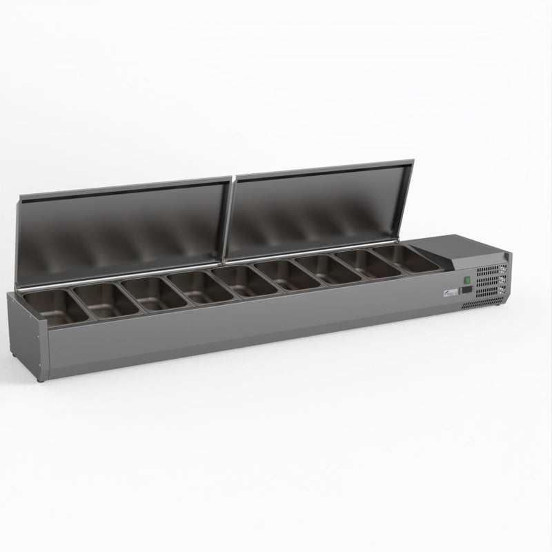 FED-X Salad Bench With Stainless Steel Lids XVRX2000/380S