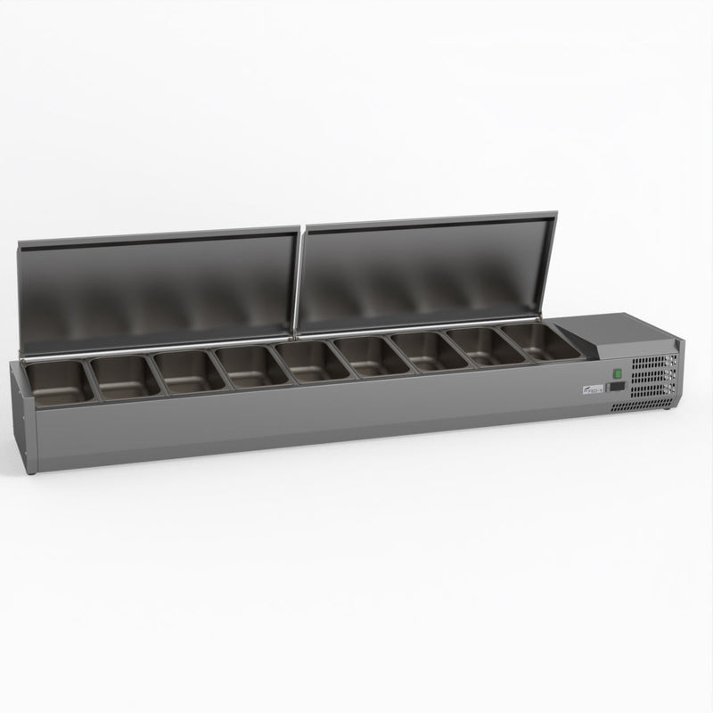 FED-X Salad Bench With Stainless Steel Lids XVRX2000/380S