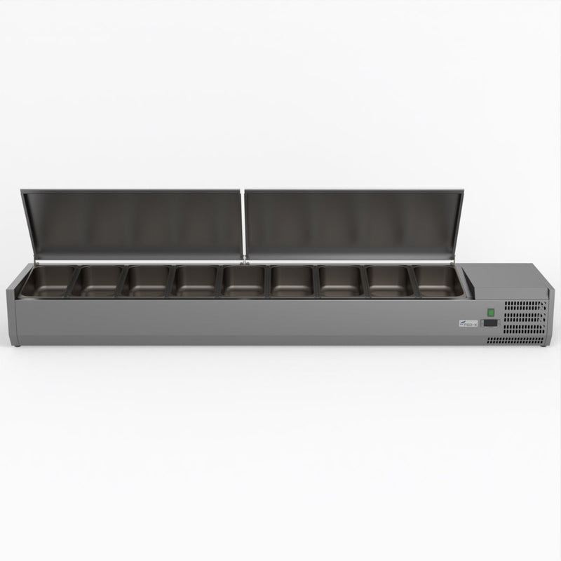 FED-X Salad Bench With Stainless Steel Lids XVRX2000/380S