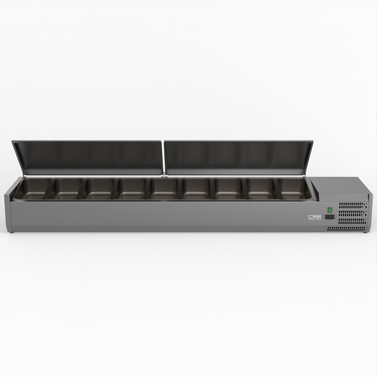 FED-X Salad Bench With Stainless Steel Lids XVRX2000/380S