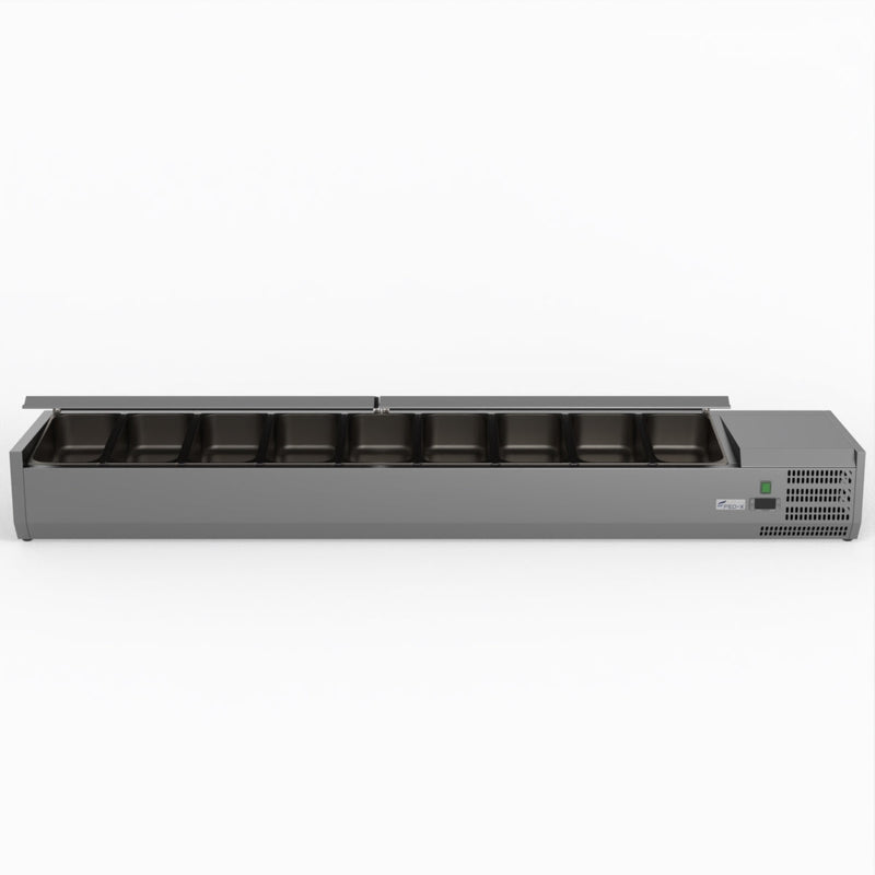 FED-X Salad Bench With Stainless Steel Lids XVRX2000/380S