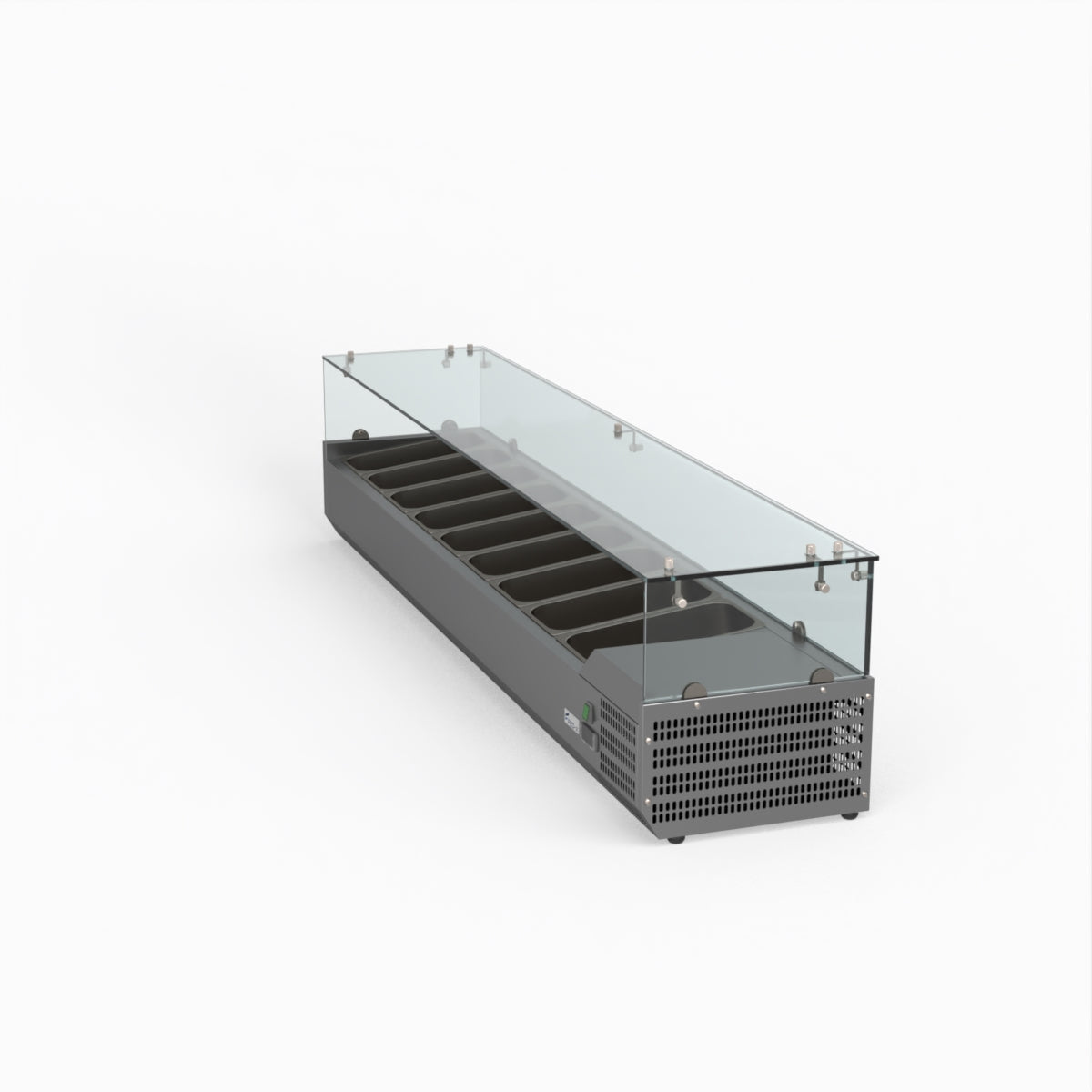 FED-X Flat Glass Salad Bench XVRX2000/380