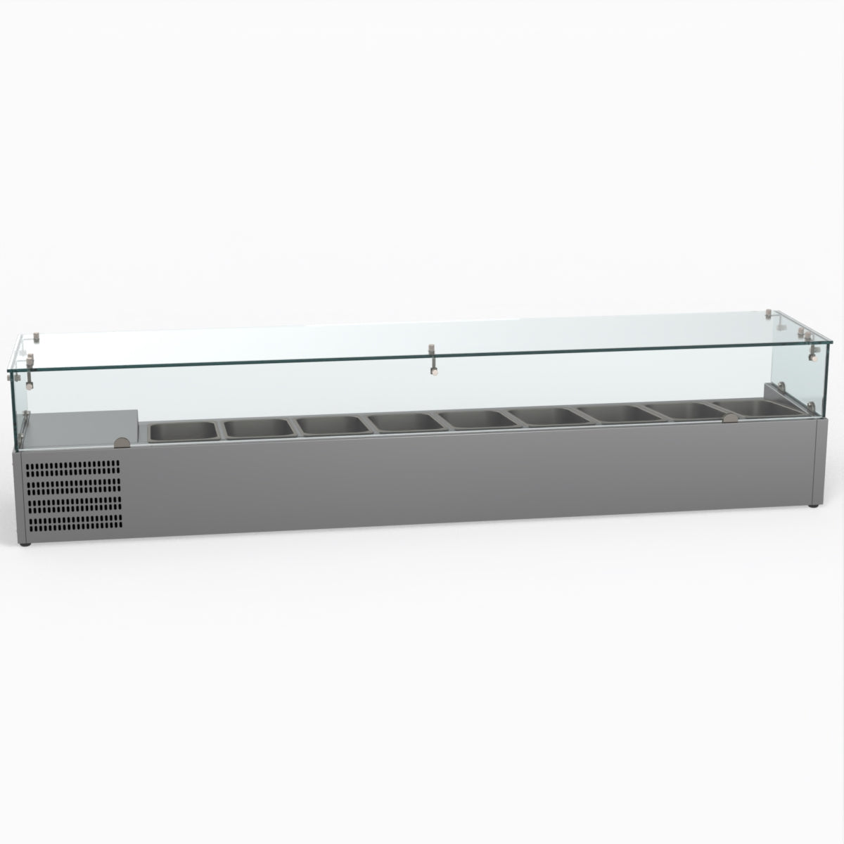 FED-X Flat Glass Salad Bench XVRX2000/380