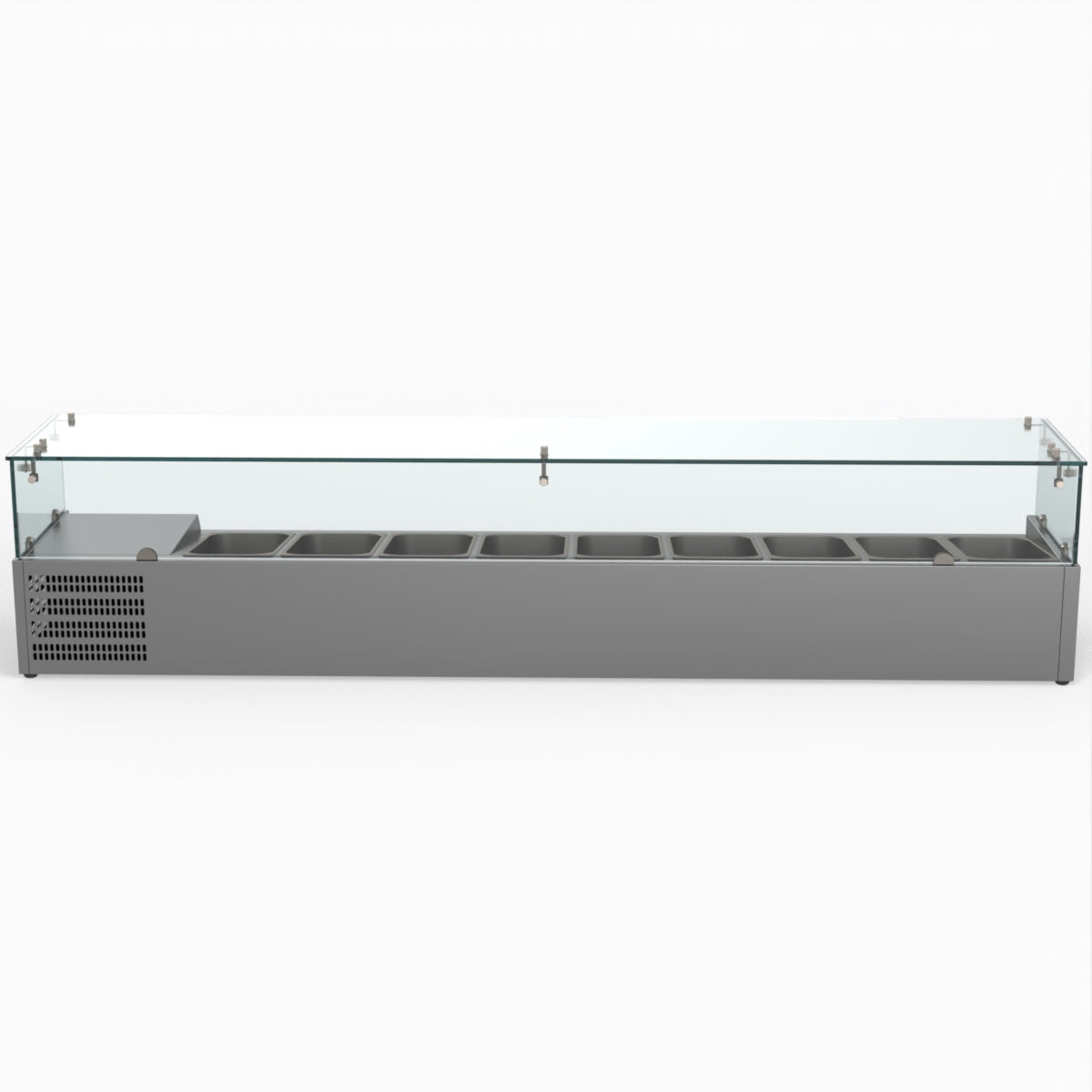 FED-X Flat Glass Salad Bench XVRX2000/380