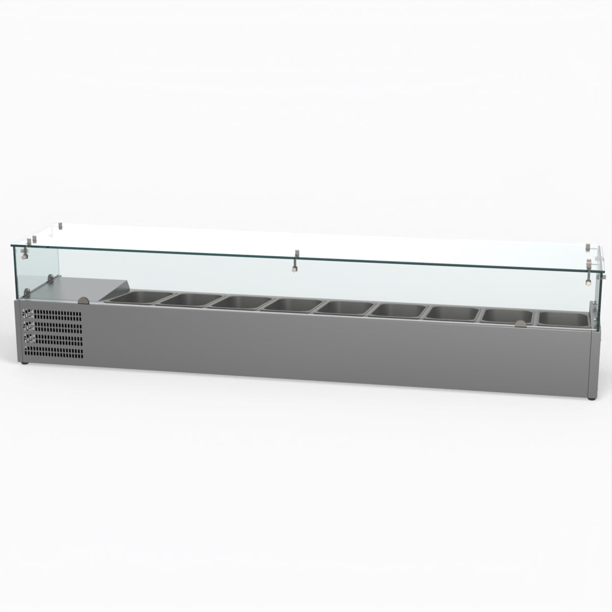 FED-X Flat Glass Salad Bench XVRX2000/380