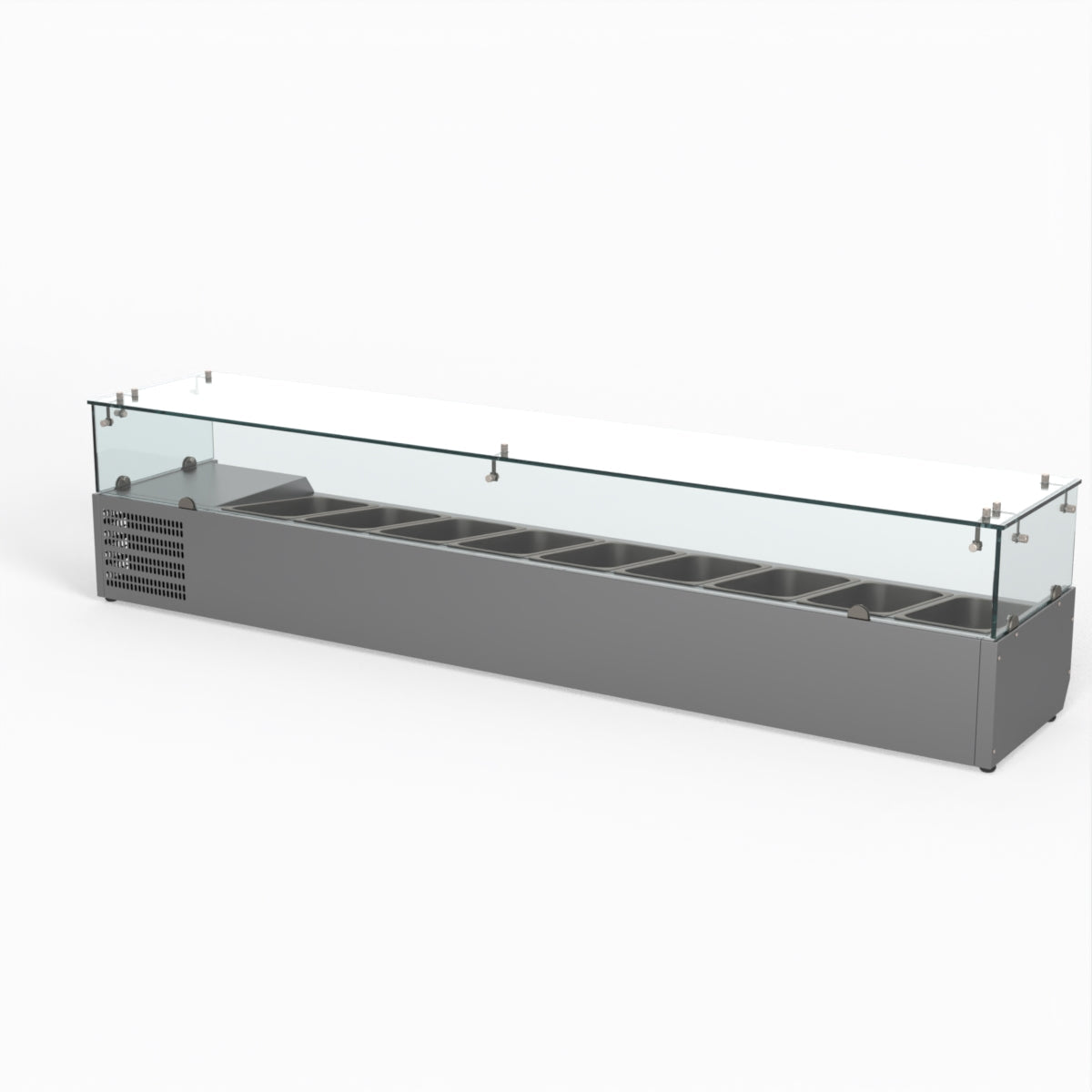 FED-X Flat Glass Salad Bench XVRX2000/380