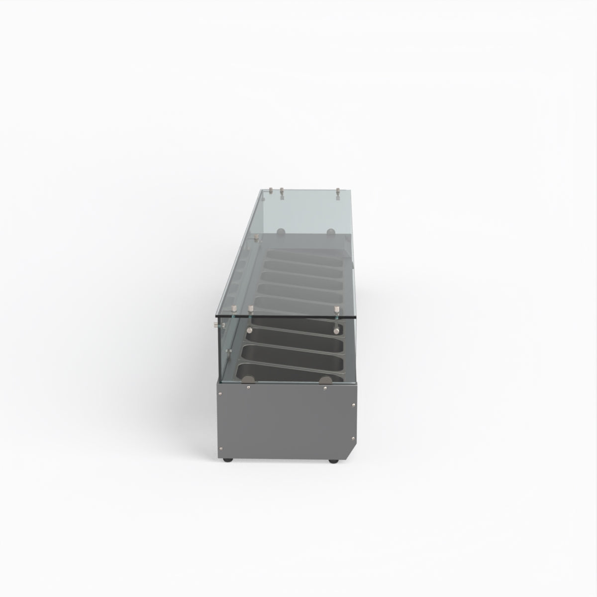 FED-X Flat Glass Salad Bench XVRX2000/380