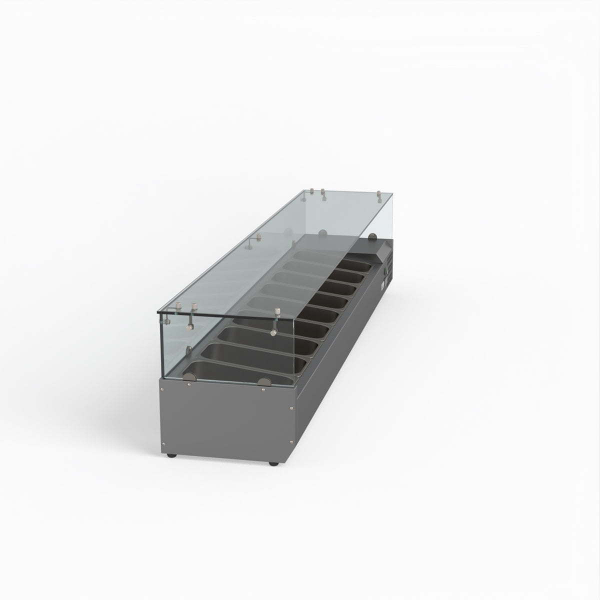 FED-X Flat Glass Salad Bench XVRX2000/380