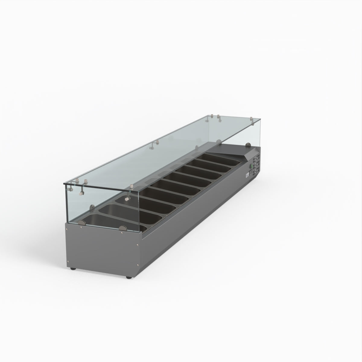 FED-X Flat Glass Salad Bench XVRX2000/380