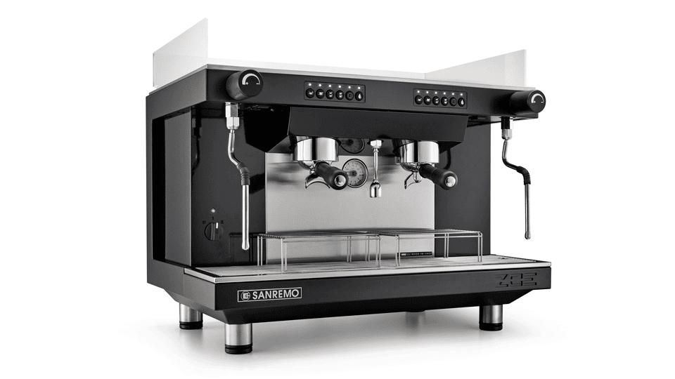 San Remo Zoe Competition High Cup - 2 Group Commercial Espresso Machine - Black