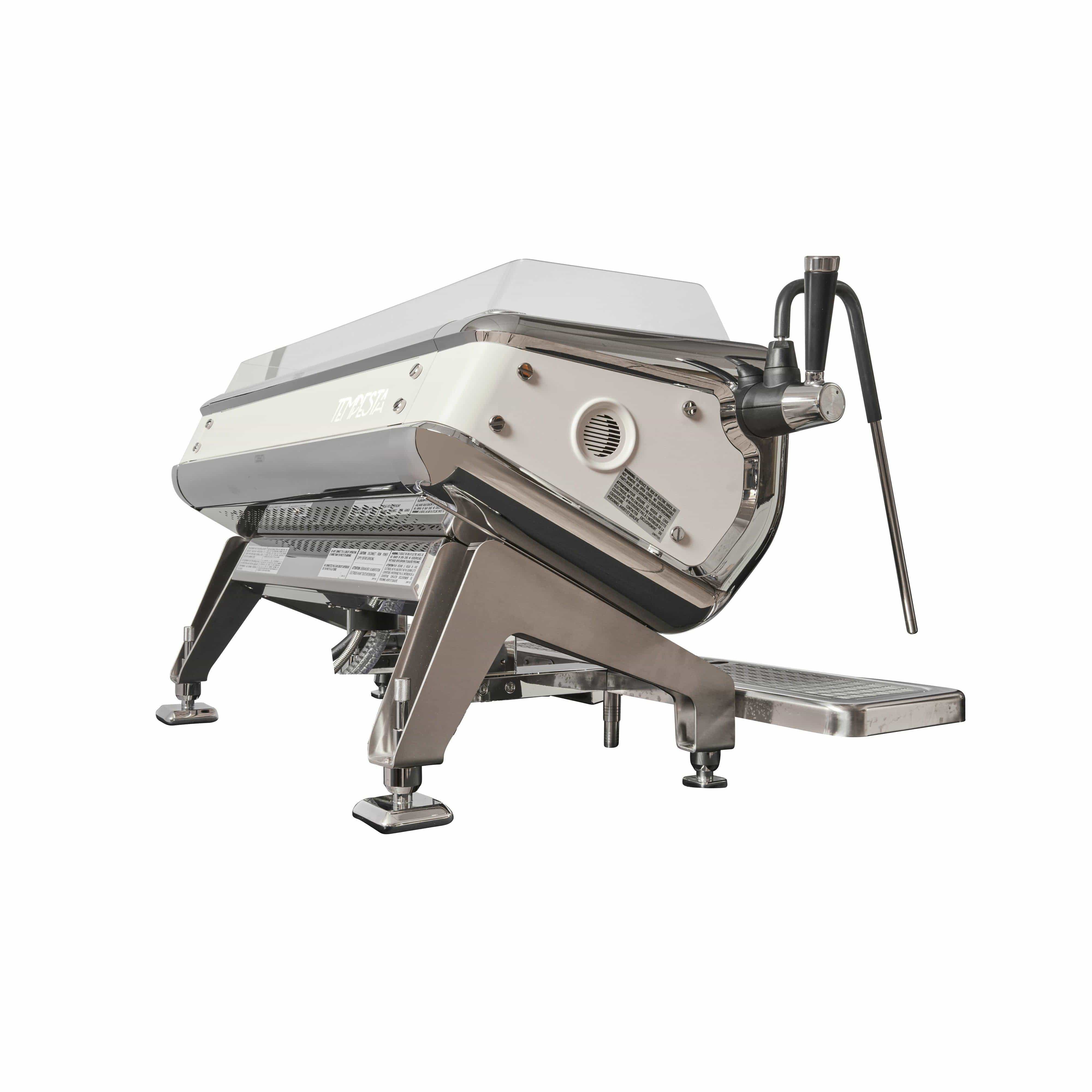 Astoria Barista Attitude Tempesta White with trims - 3 Group Commercial Espresso Machine - Chrome
