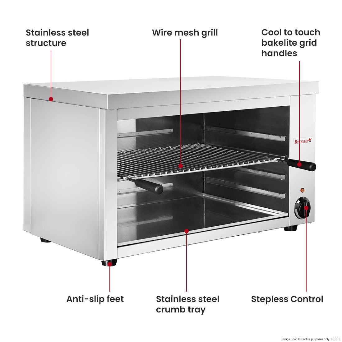 BenchStar Toaster / Griller / Salamander AT-937E