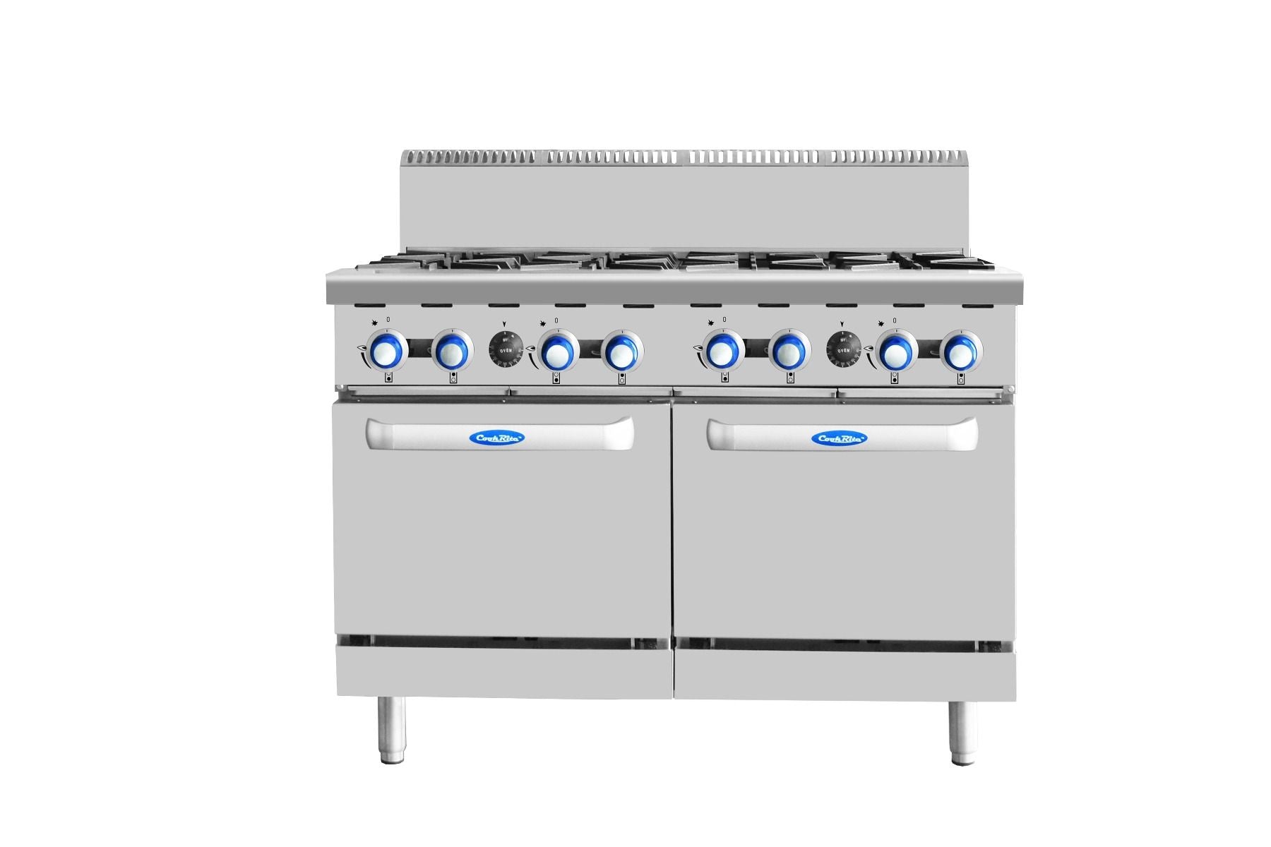 Cookrite AT80G8B-O 8 Burners With Oven - Natural Gas/LPG