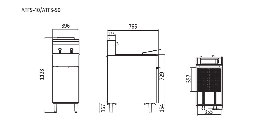 CookRite 4 Tubes Gas Deep Fryer NG