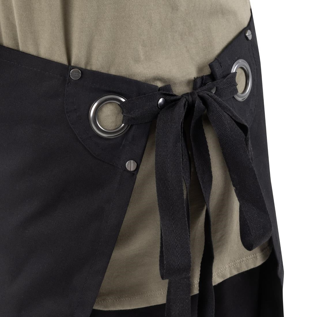 Southside Cotton Canvas Waist Apron Black - BA202