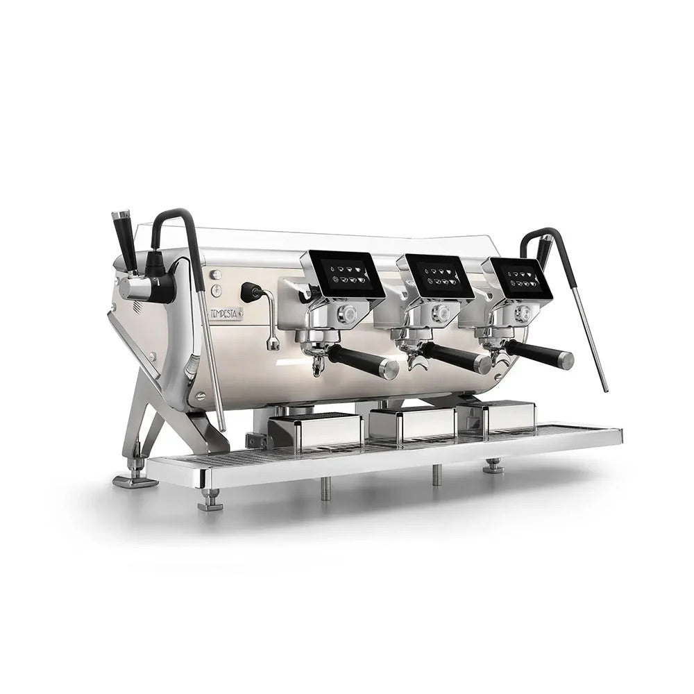 Astoria Barista Attitude Tempesta White with trims - 3 Group Commercial Espresso Machine - White
