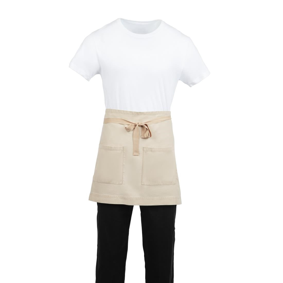 Southside Cotton Canvas Waist Apron Stone - BB688