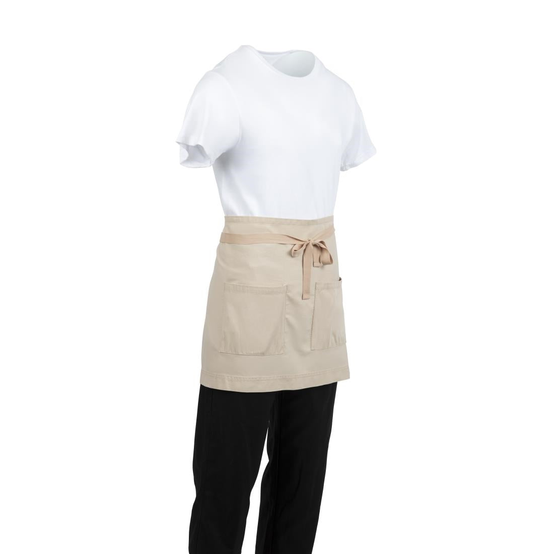 Southside Cotton Canvas Waist Apron Stone - BB688