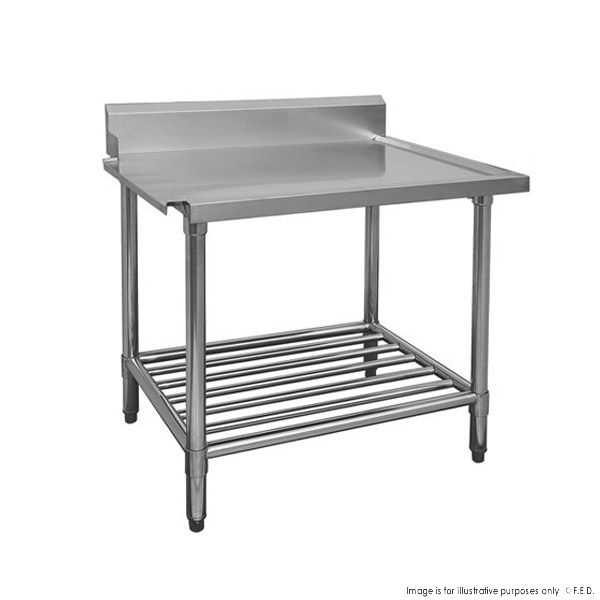 Modular Systems All Stainless Steel Dishwasher Bench Left Outlet WBBD7-0600L/A